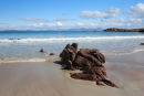09-8749 The Beach of Mellon Udrigle and Gruinard Bay With The Coigach Range of Mountains in the Background West Coast of Scotland